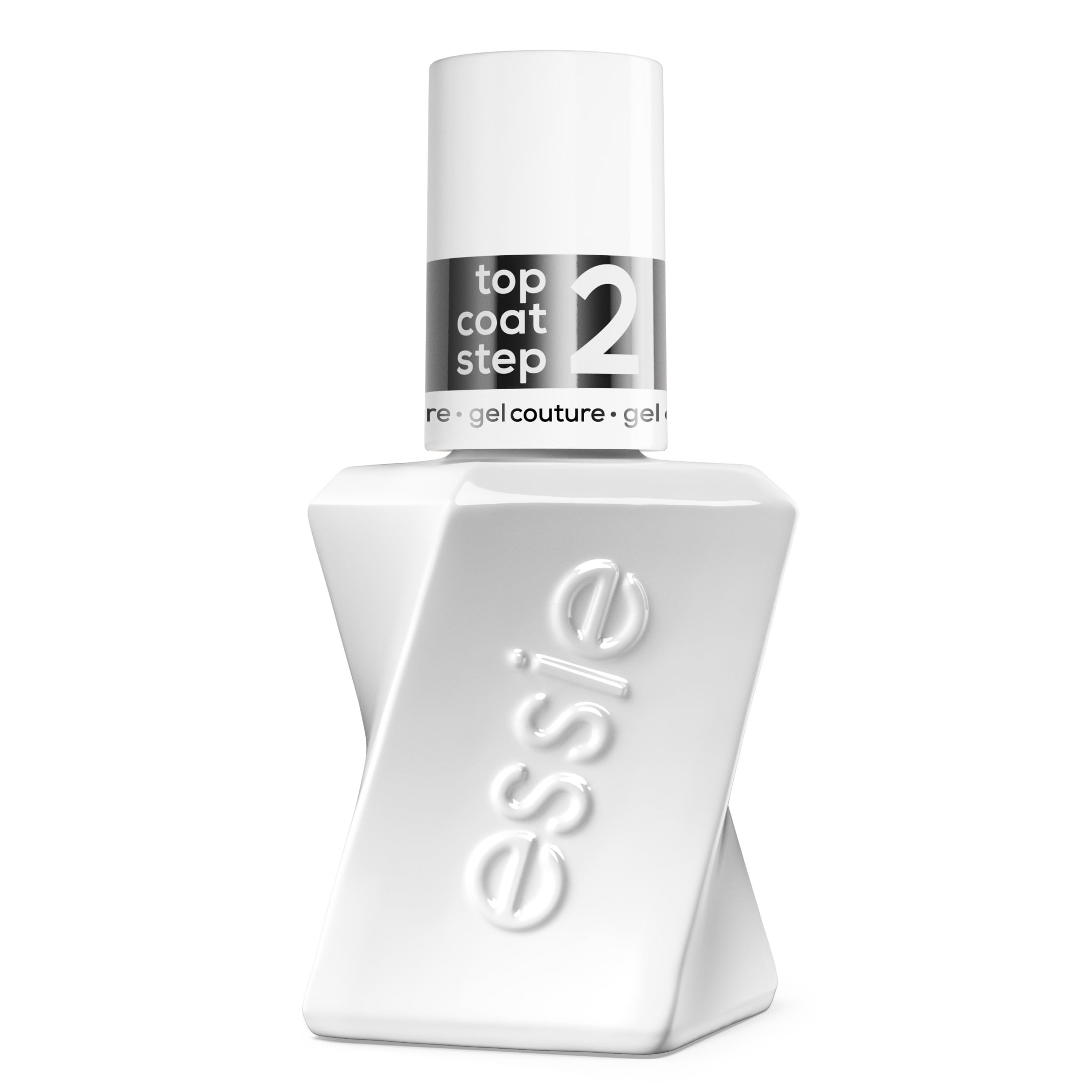Essie Gel Couture Nail Polish, Clear, Shiny Top Coat, 0.46 fl oz Bottle