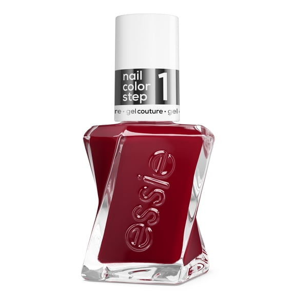 gel couture by Essie Nail Polish, Maroon Red, Gala-Vanting, 0.46 fl oz Bottle