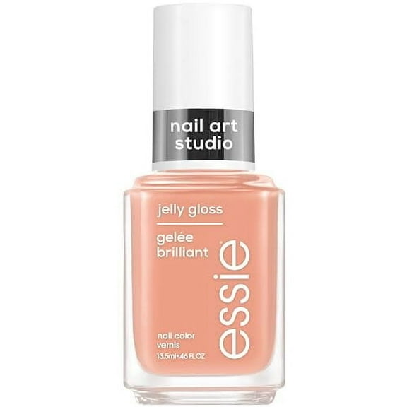 essie Nail Art Studio Jelly Gloss Polish, Vegan, Sheer Neutral Nail Polish, Cheeky Jelly, 0.46 Fl Oz