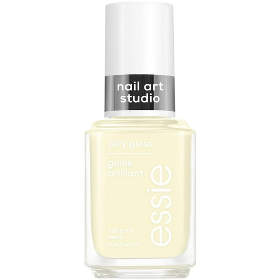 essie Nail Art Studio Jelly Gloss Polish, Vegan, Sheer Yellow Nail Polish, Buttercup Jelly, 0.46 Fl Oz
