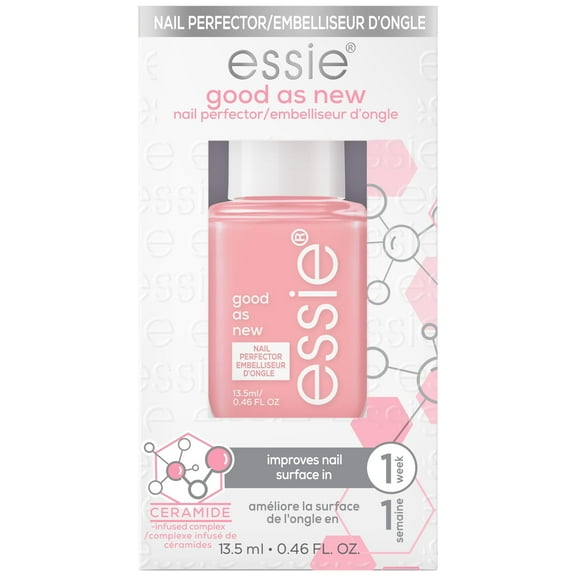 essie Nail Care, Ceramide-Infused Nail Treatment, Vegan, Good As New Nail Concealer & Perfector, 0.46 Fl Oz