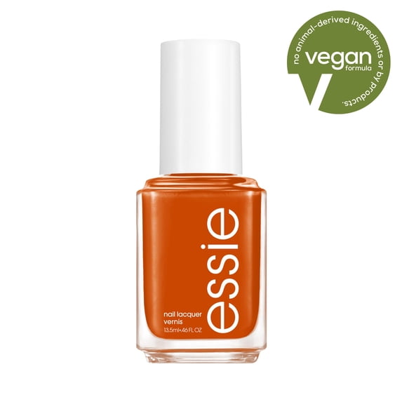essie Nail Polish, Let It Slide, Muted Burnt Orange, 0.46 fl oz Bottle