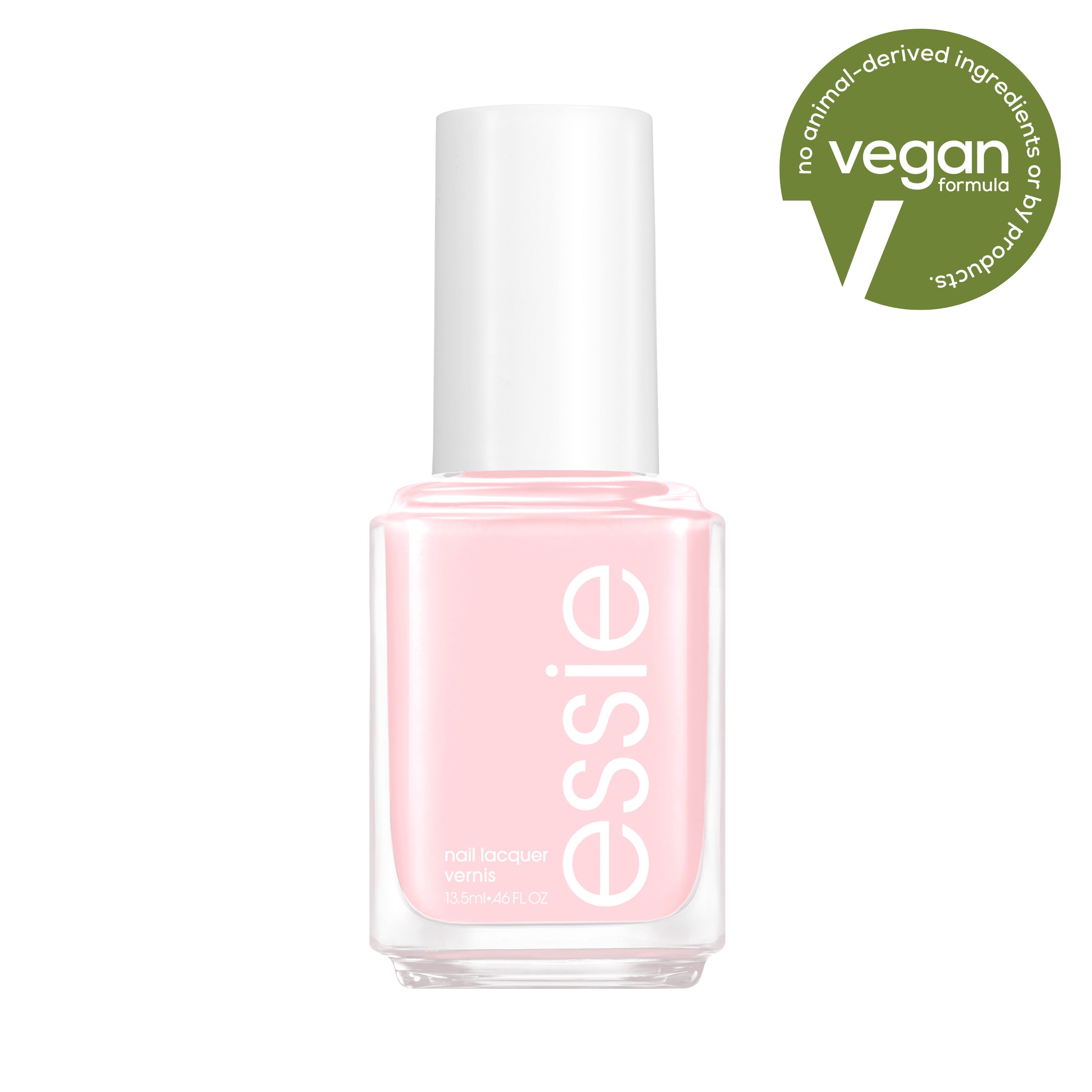 essie Salon Quality 8 Free Vegan Nail Polish, Pastel Pink, 0.46 fl oz  Bottle