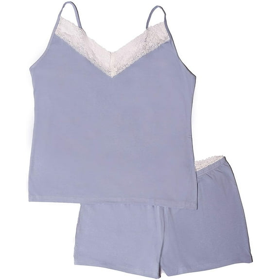 essie Sleepwear Womens Cami Set - Pajamas Cami Shorts Set Nightwear Sexy Lace