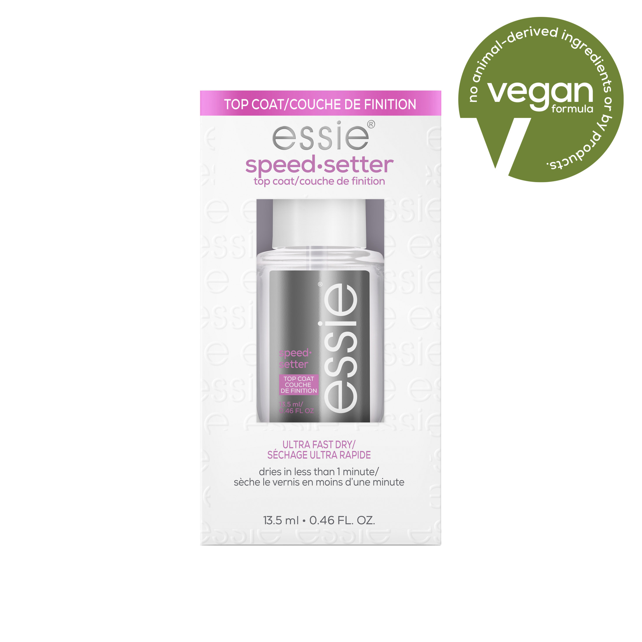 SensatioNail Chrome Powder & Top Coat, Rose, 0.25 fl oz