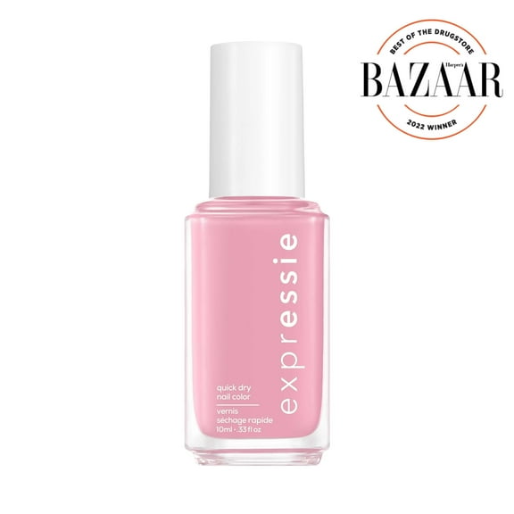 essie expressie quick-dry nail polish, pastel pink nail polish, in the time zone, 0.33 fl. oz.