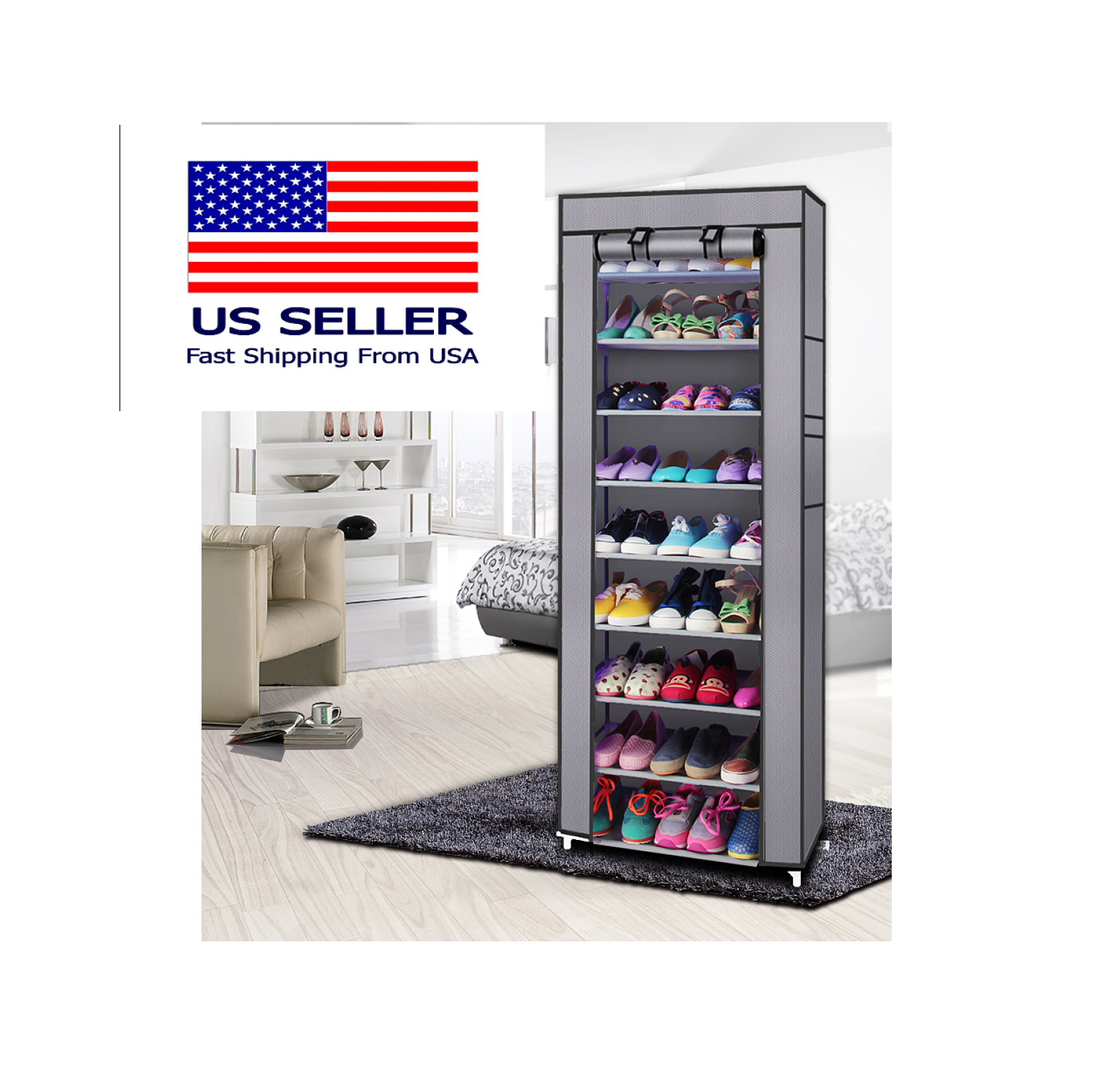 estante para zapatos ropa zapatera organizador MAS de 24 pares zapatero