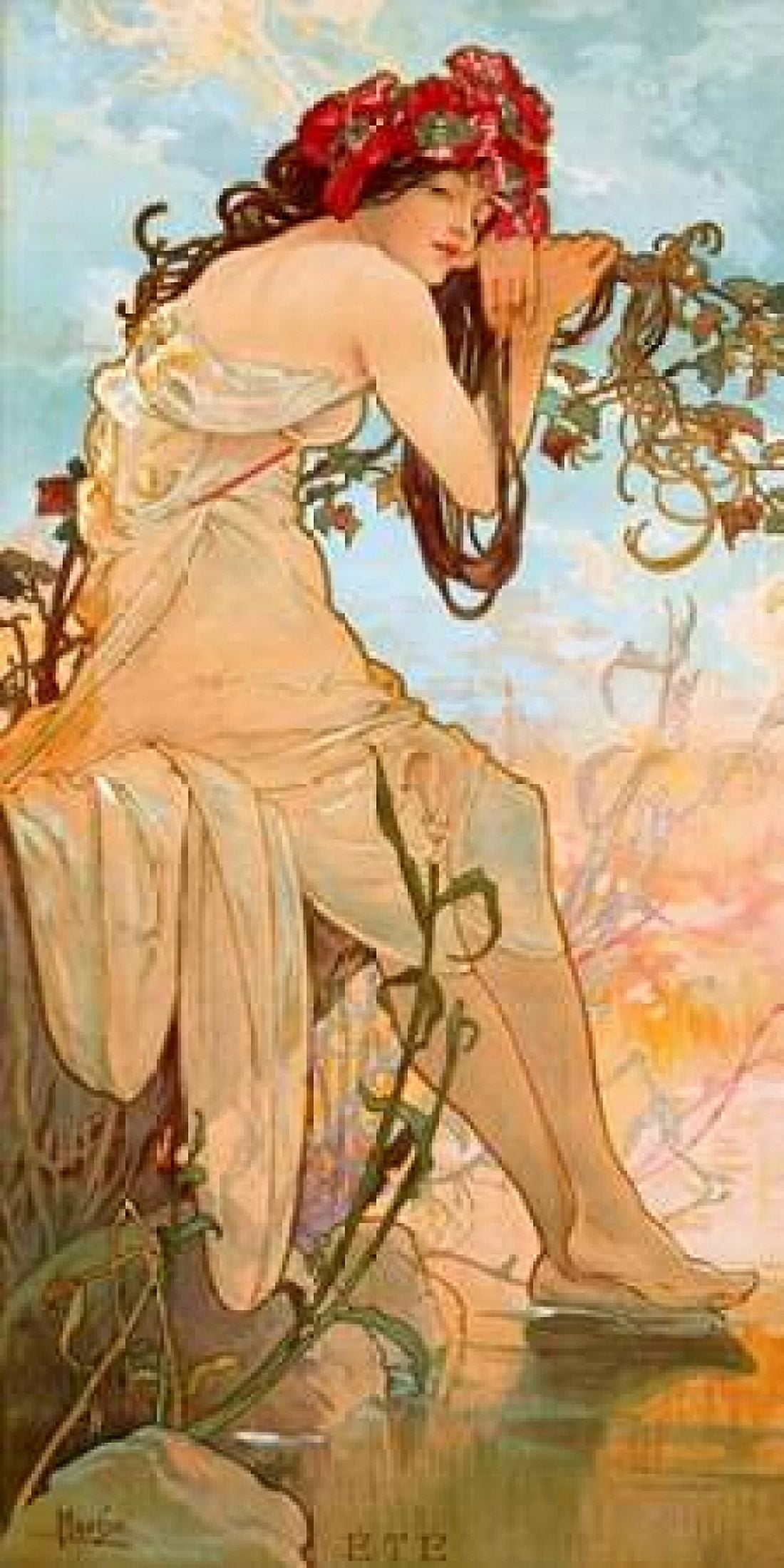 ete Canvas Art - Alphonse Mucha (24 x 48)