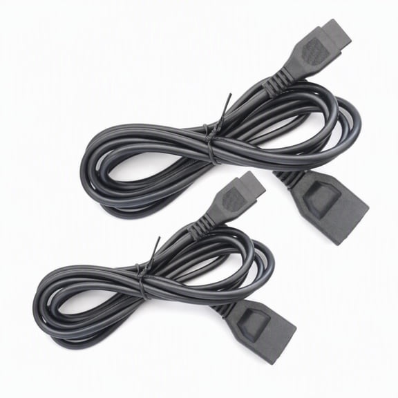 etro Game Console Controller Extension Cable Compatible for Retro Game Systems, Sega Genesis, 6 Feet 1.8m (Two Cables)