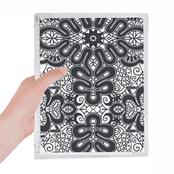 eu black white patternrococo style notebook loose diary refillable journal statiry