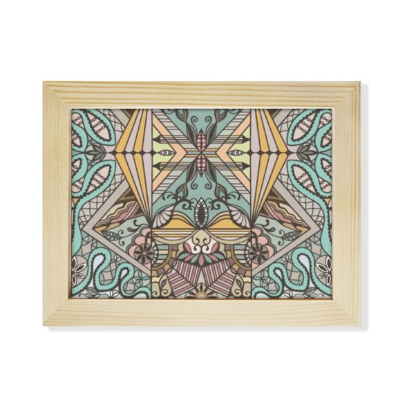 eu rococo style lines pattern desktop photo frame picture art decoration painting 6x8 inch