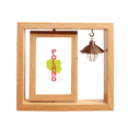 thumbnail image 1 of euan map warsaw poland Wooden Rotating Picture Photo Frame 4x6, 1 of 3