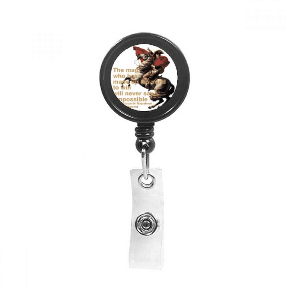 euan will napoleonic war Retractable Keychain Badge Holder ID Badge