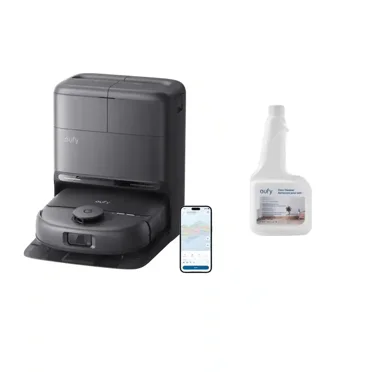 eufy Robot Vacuum and Mop Combo C28 with official solution, HydroJet Self-Cleaning Roller Mop, 15,000 Pa Turbo High Suction,Multi-Floor Mapping, No-Go Zones,Ideal for Pet Hair