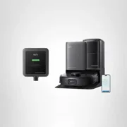 eufy Omni Robot Vacuum and mop combo E25 with Official Floor Cleaning Solution, All-in-One Station, Auto Emptying&Refilling,Auto Washing&Drying,Wastewater&Detergent