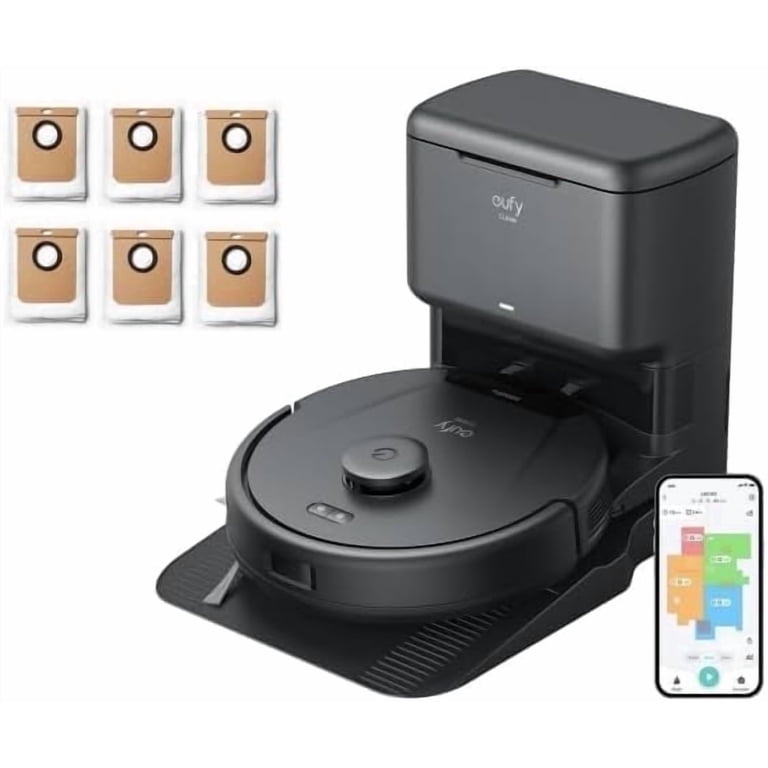 eufy, Robot Vacuum with Self Empty Station, L60, 5,000 Pa Suction