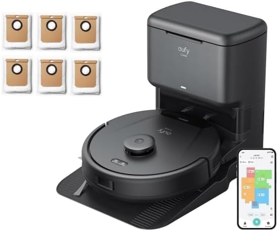 eufy L60 Robot Vacuum with Self Empty Station and 6 Dust Bags