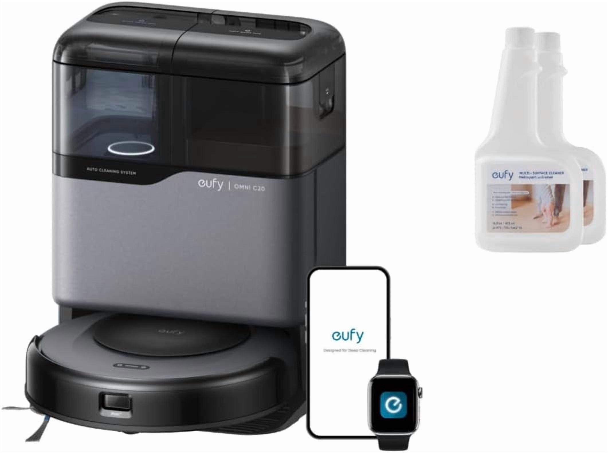 eufy, Robot Vacuum and Mop Combo, Omni C20, All-in-One Station