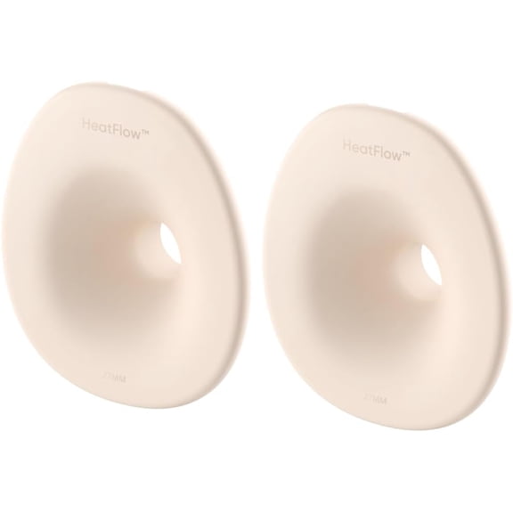 eufy Original 27mm Flange (2-Pack), Replacement Accessories for Wearable Breast Pump E20/S1/S1 Pro, HeatFlow Technology, Food-Grade Silicone, Durable, Comfortable, Ergonomic Fit