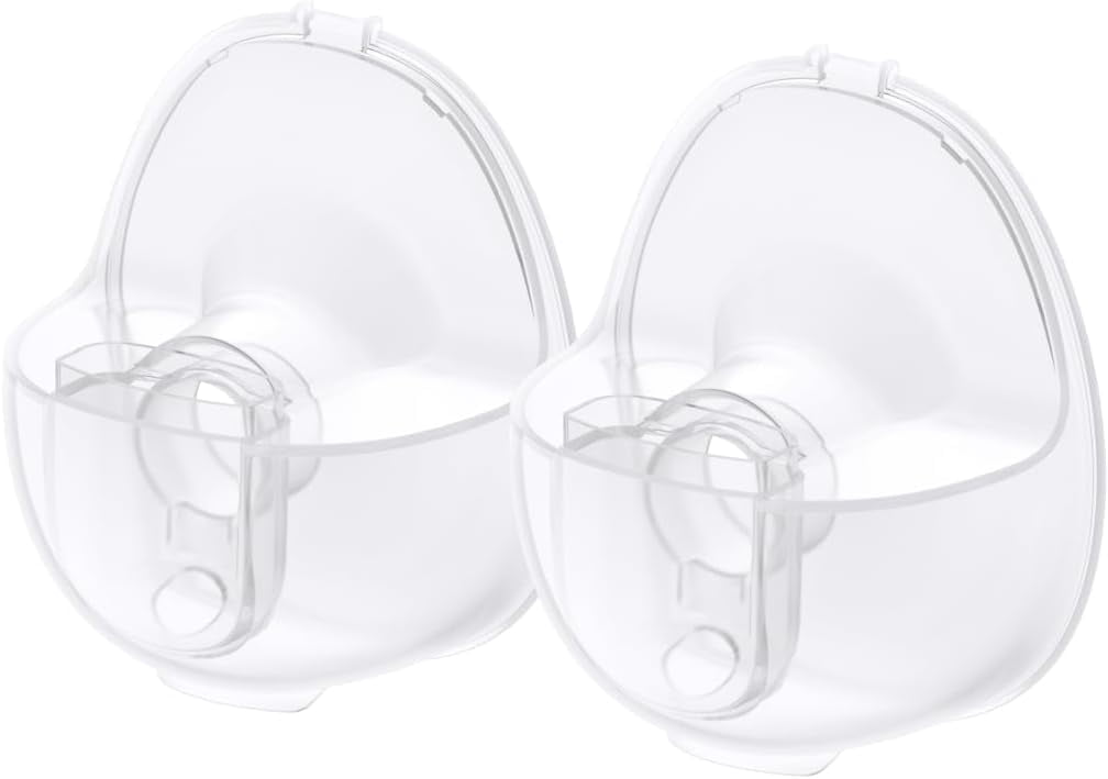 eufy Original Milk Container (2-Pack) for Wearable Breast Pump E10, BPA-Free Reusable Breast Pump Container Collects Up to 5 oz (150 ml) Each, Fridge and Freezer-Safe, Clear