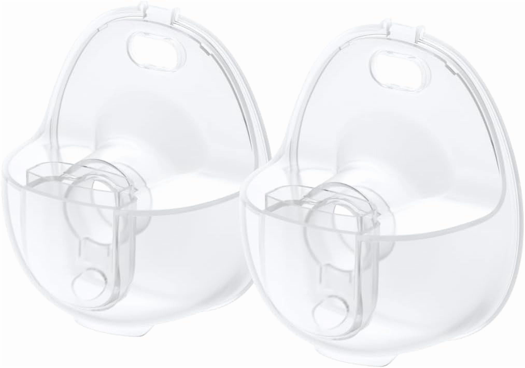 eufy Original Milk Container (2-Pack) for Wearable Breast Pump E20/S1/S1 Pro, BPA-Free Reusable Breast Pump Container Collects Up to 5 oz (150 ml) Each