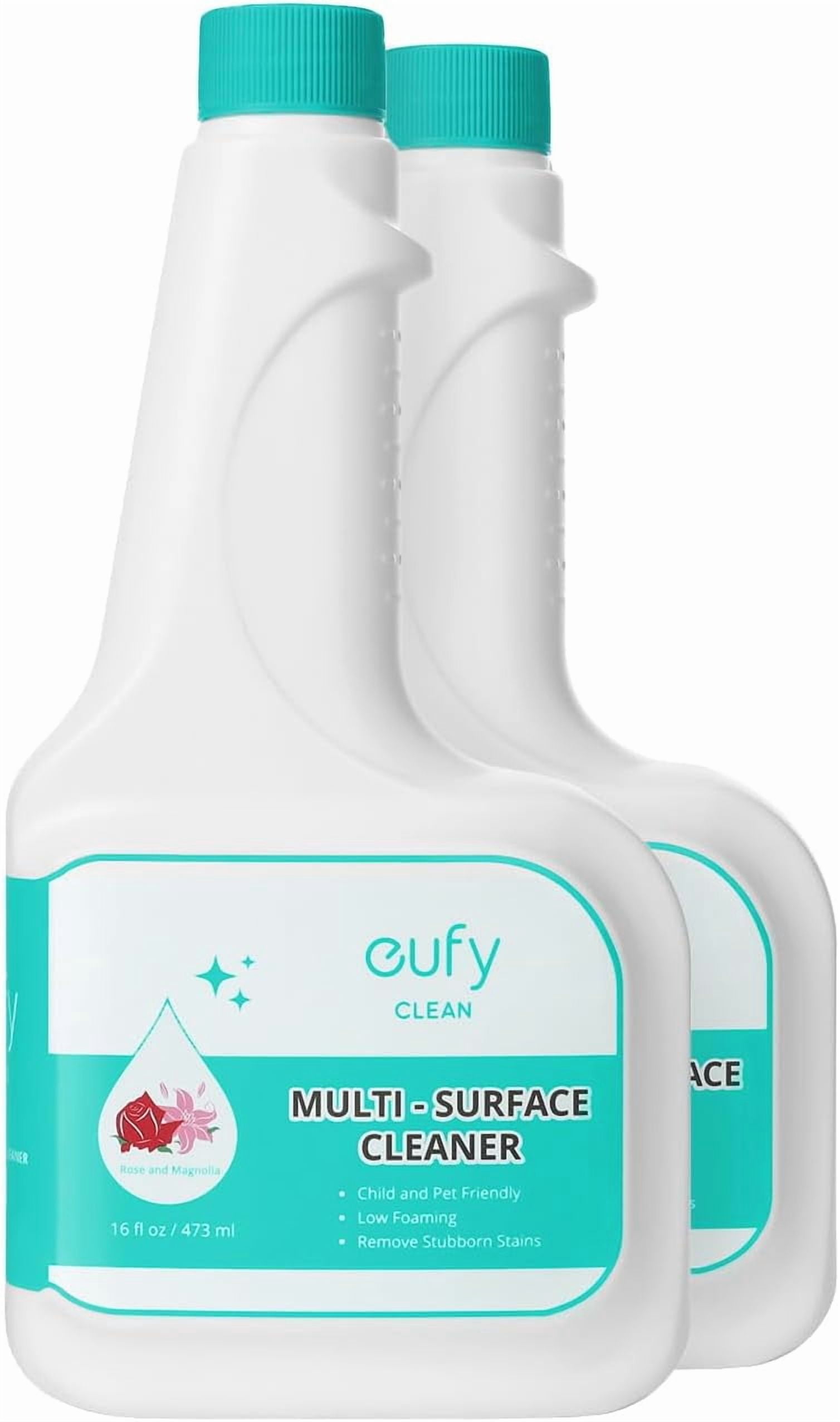eufy RoboVac Hard Floor Cleaning Solution (2 Bottles), Dilution Ratio 1:200, 473 ml, Floor Cleaner, Eco-Friendly, Plant-Based,Compatible with X8 Pro, X10 Omni, G series, L Series, X8 Hybrid, X9 Pro