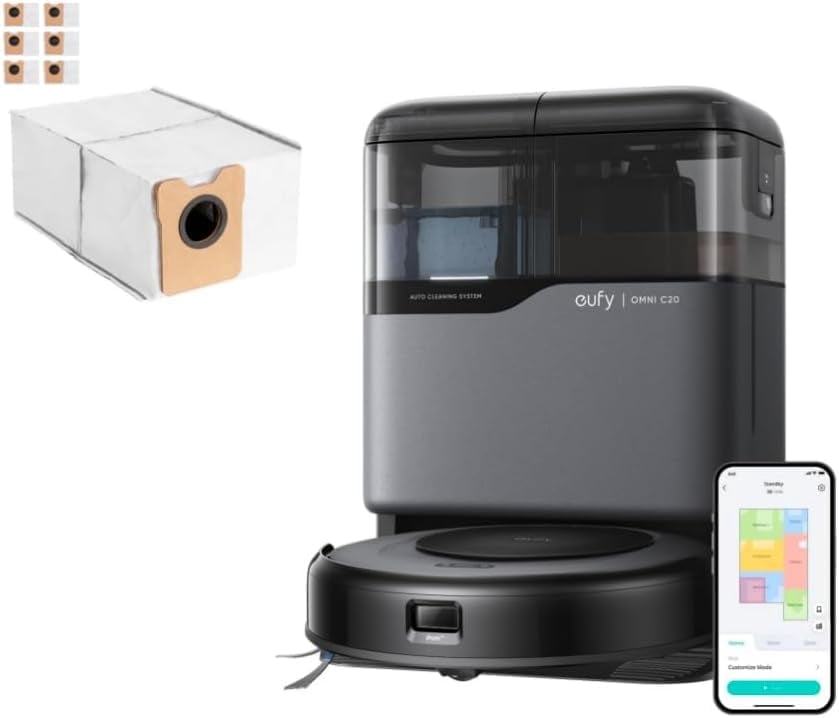 Eufy G40 Hybrid+ Robotic Vacuum, 2-in-1 Mop, Self-Emptying, 2500Pa