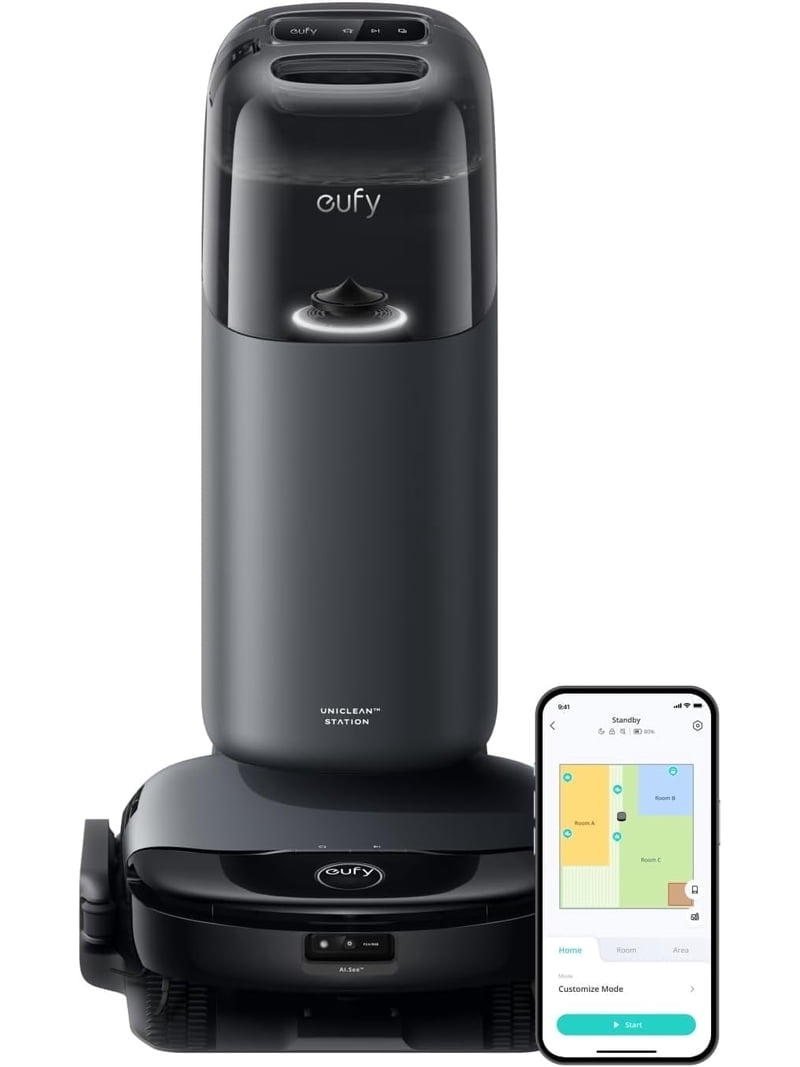 eufy, Robot Vacuum and Mop, S1, 8,000 Pa suction, All-in-One
