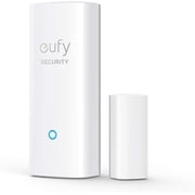 eufy Security Entry Sensor, Detects Opened and Closed Doors or Windows, Door Monitoring, Sends Alerts, Triggers Siren, 2-Year Battery Life, Indoor Use Only, Requires HomeBase, 24/7 Monitoring Optional