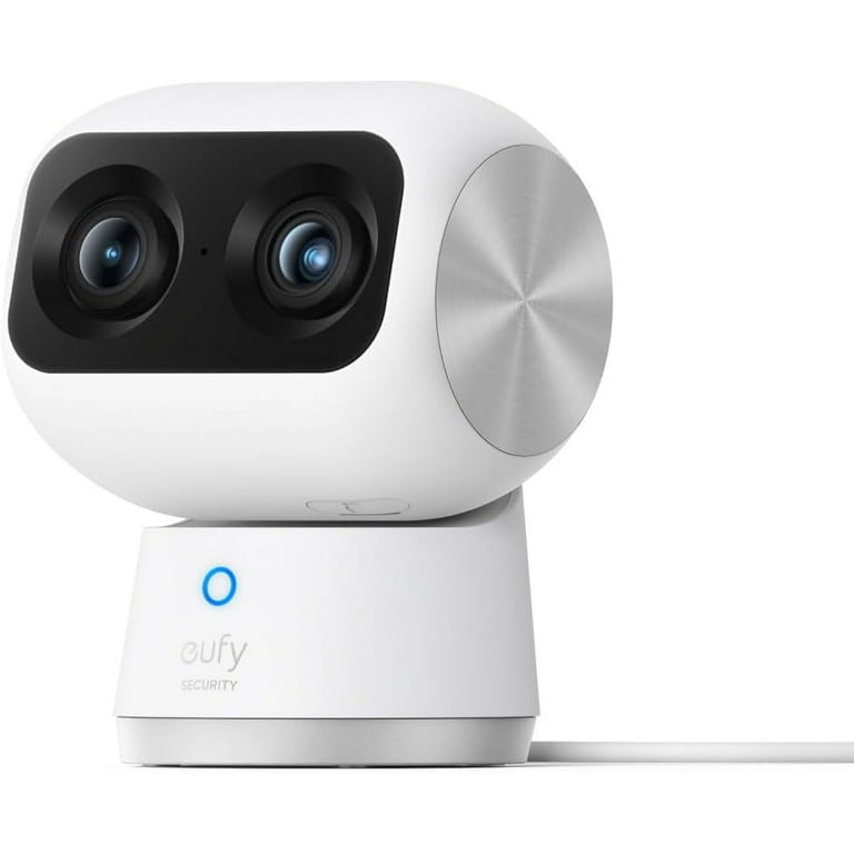 eufy Security Indoor Cam S350, Dual Cameras, 4K UHD Resolution Security  Camera with 8× Zoom and 360° PTZ, Human/Pet AI, Ideal for Baby Monitor/Pet  Camera/Home Security, Dual-Band Wi-Fi 6 