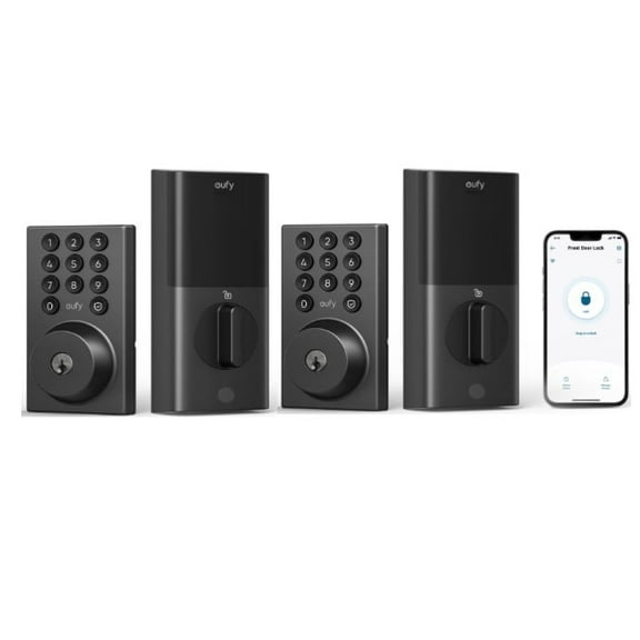 eufy Smart Lock C30-2 Pack, Keyless Entry Door Lock, Built-in WiFi Deadbolt