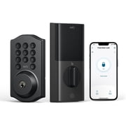 eufy Security Smart Lock C30, Keyless Entry Door Lock, Built-in WiFi Keypad Deadbolt for Front Door, No Bridge Required, Easy Installation, Reliable Power, Traditional, Black