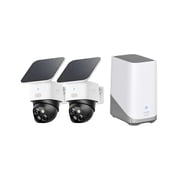 eufy Security SoloCam S340 2-Pack with HomeBase 3, 360° Surveillance, 2.4 GHz Wi-Fi, No Monthly Fee