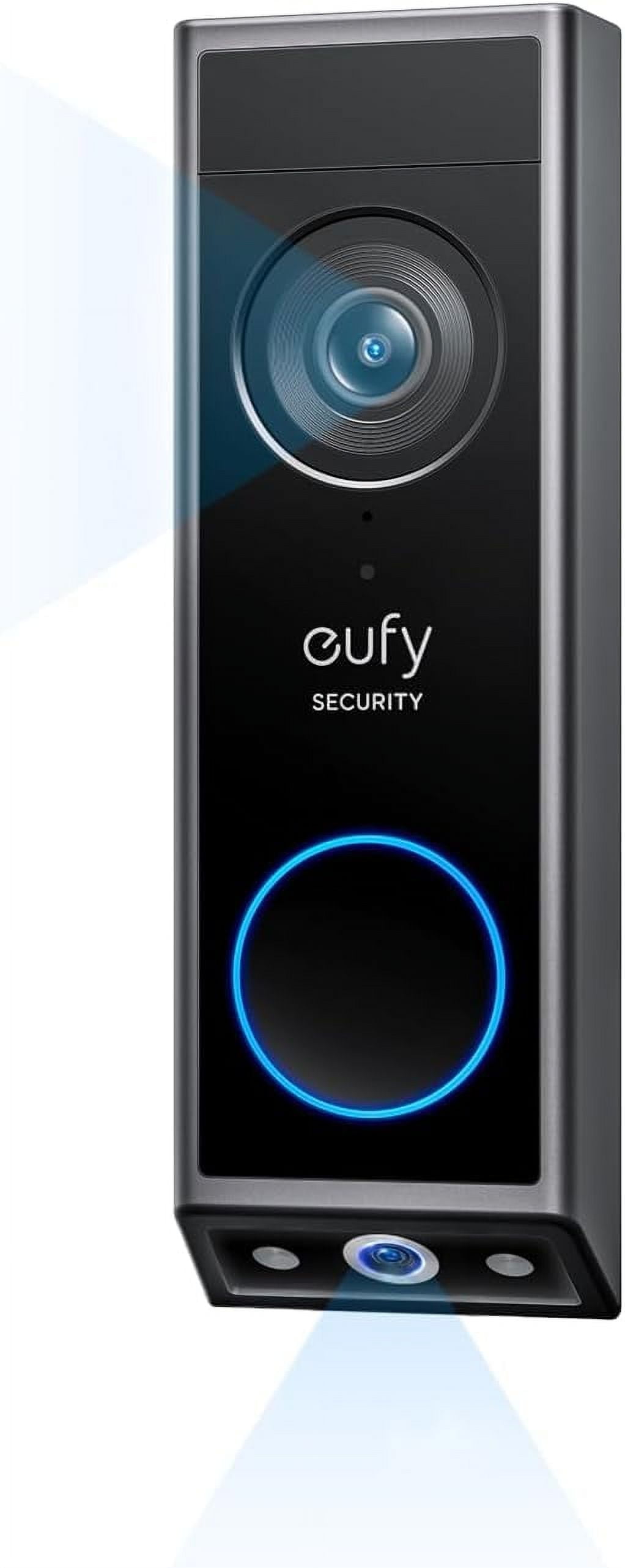 Walmart Coupons of Eufy E340 Video Doorbell with Dual Cameras, 2K, Color Night Vision, Wired or Battery, No Monthly Fee