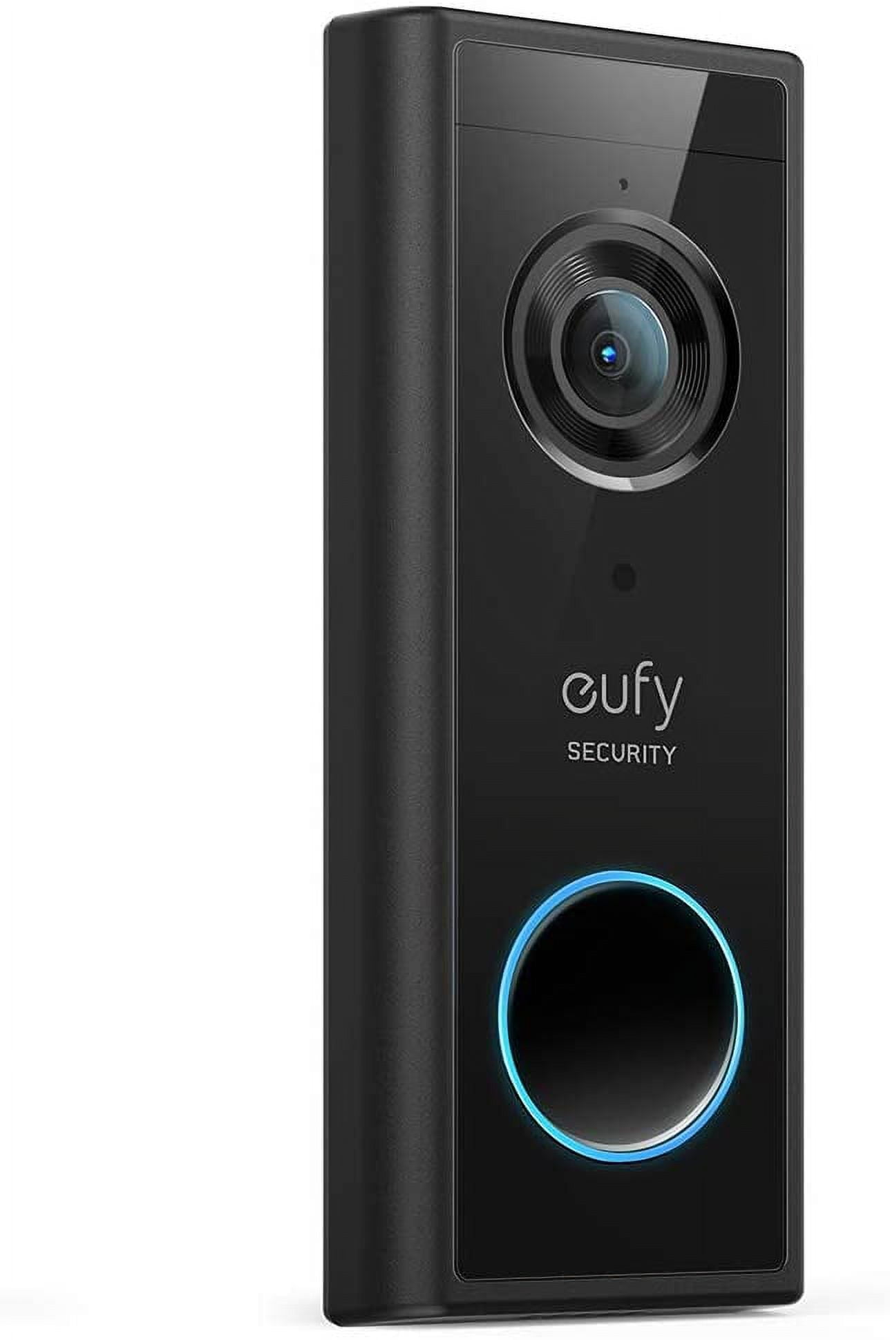 Eufy Security Video Doorbell 2K with Homebase (Battery-Powered) - Black