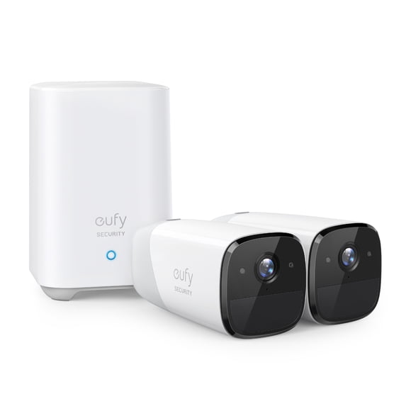 eufy Security eufyCam 2 Wireless Security Camera System 2 Cam Kit T88411D1 White