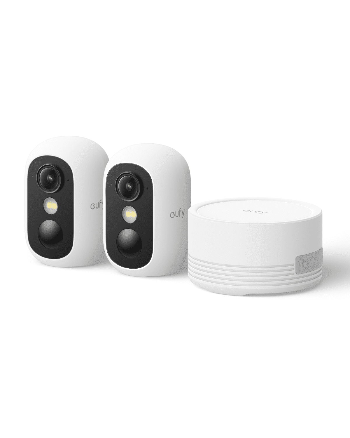 eufy Security eufyCam C35 2-Cam Kit, Wireless Security Camera, Outdoor and Indoor, Magnetic Mount, Color Night Vision, Local Storage, No Monthly Fee, IP67, Facial Recognition, Supports Solar Panel