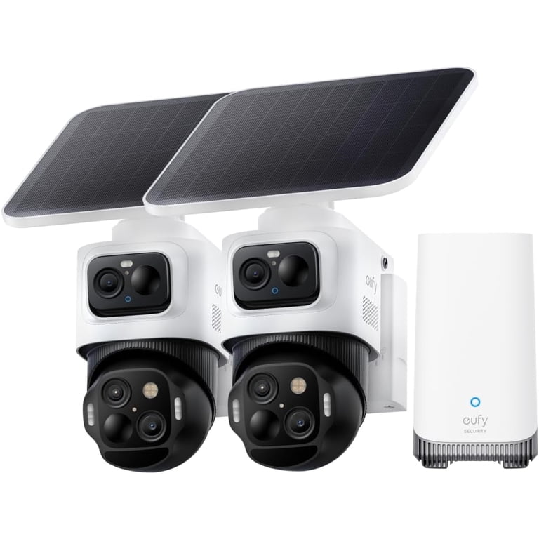 eufy Security eufyCam S4 2-Cam Kit, Solar Security Camera Wireless