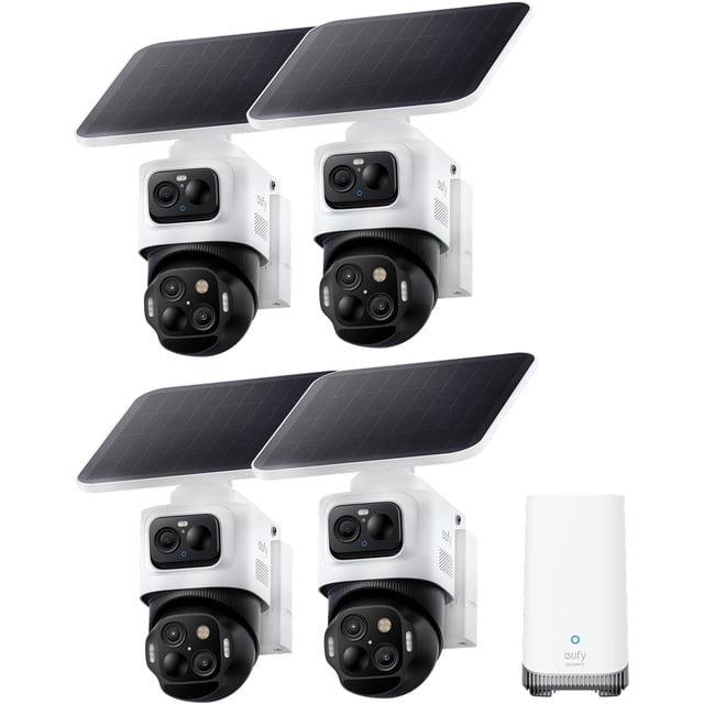 eufy Security eufyCam S4 4-Cam Kit, Solar Security Camera Wireless ...