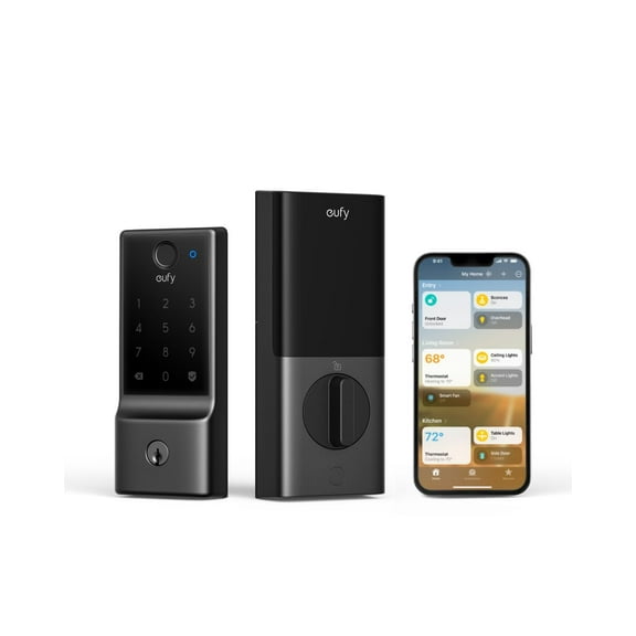 eufy Smart Lock E31, Fingerprint Keyless Entry Door Lock with Apple Home Ecosystem