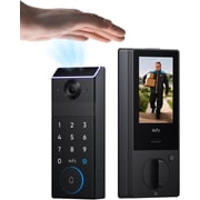 eufy Smart Lock FamiLock S3 Max with Palm Vein Recognition - Keyless Entry Door Lock for Front Door, 3-in-1 Wi-Fi Keypad Deadbolt+ 2K HDR Camera+ Doorbell, ANSI/BHMA Grade 1, Rear Lock Video Screen