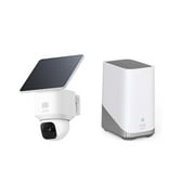 eufy SoloCam E30 with HomeBase 3, Solar Powered, 360  Pan, AI Tracking, 2K Clarity
