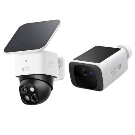 eufy SoloCam S340 with S220, Wireless Security Camera Outdoor, No Monthly Fee