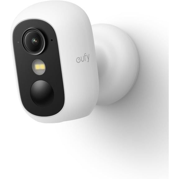 eufyCam C35, Wireless Security Camera, Outdoor and Indoor, Magnetic Mount, Color Night Vision, Local Storage, No Monthly Fee, IP67, Supports Solar Panel, White