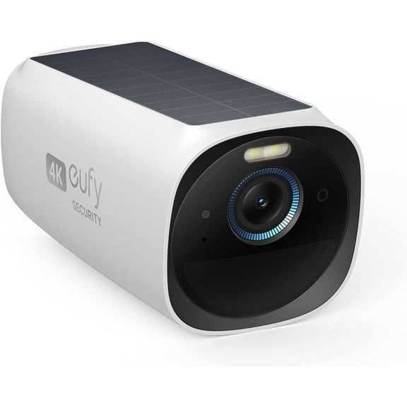 eufyCam S330 (eufyCam 3) Add-on Camera, Security Camera Outdoor Wireless, 4K with Integrated Solar Panel, Face Recognition AI, Spotlight, No Monthly Fee, Built-in 16GB