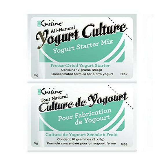 euro cuisine ri52 all natural yogurt culture ( 2 - 5gr packet with new packaging)