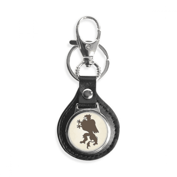 europ animals national emblem cheetah key link chain keyholder finder hook metal