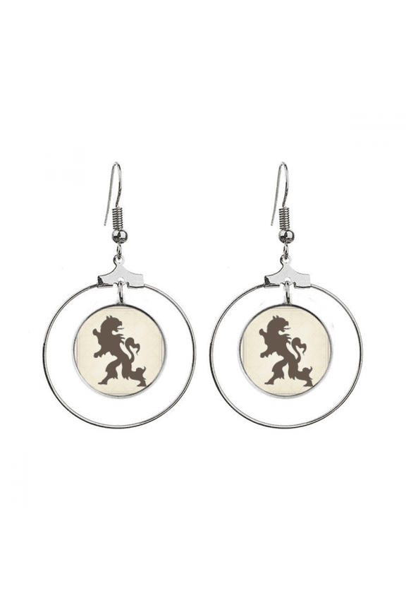 europ animals national emblem eagle earrings dangle hoop jewelry drop circle
