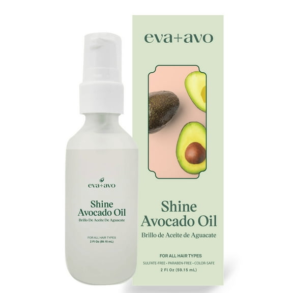 eva+avo Hair Shine Spray with Avocado Oil, 2 fl oz