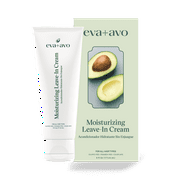 eva+avo Leave In Cream, Moisturizing Avocado Oil Hair Conditioner, 6 fl oz